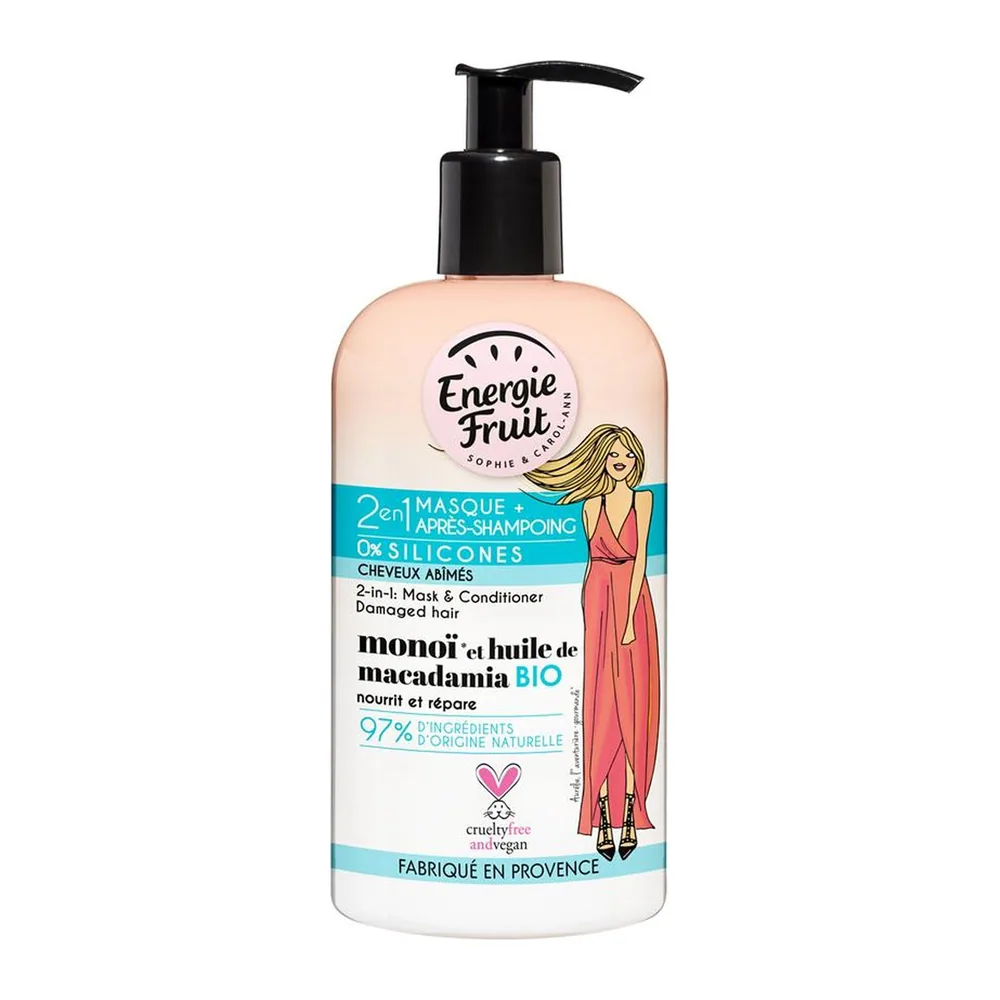 2 En 1 Masque + Apres Shampoing « Cheveux Abimes »
