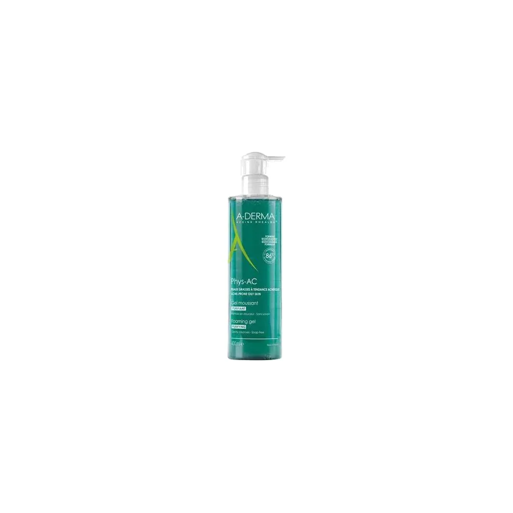 A-DERMA Phys-AC Gel moussant purifiant 400ml
