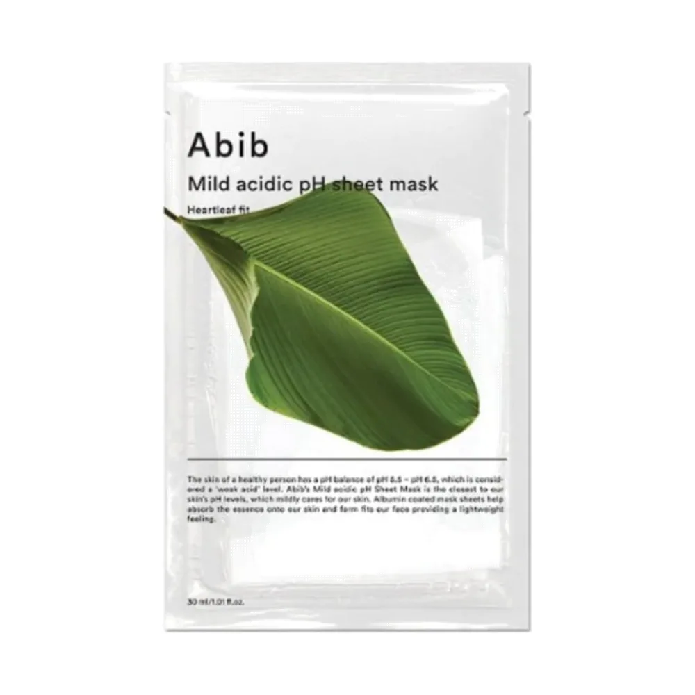 Abib Mild Acidic Ph Sheet Mask Heartleaf Fit 30ml