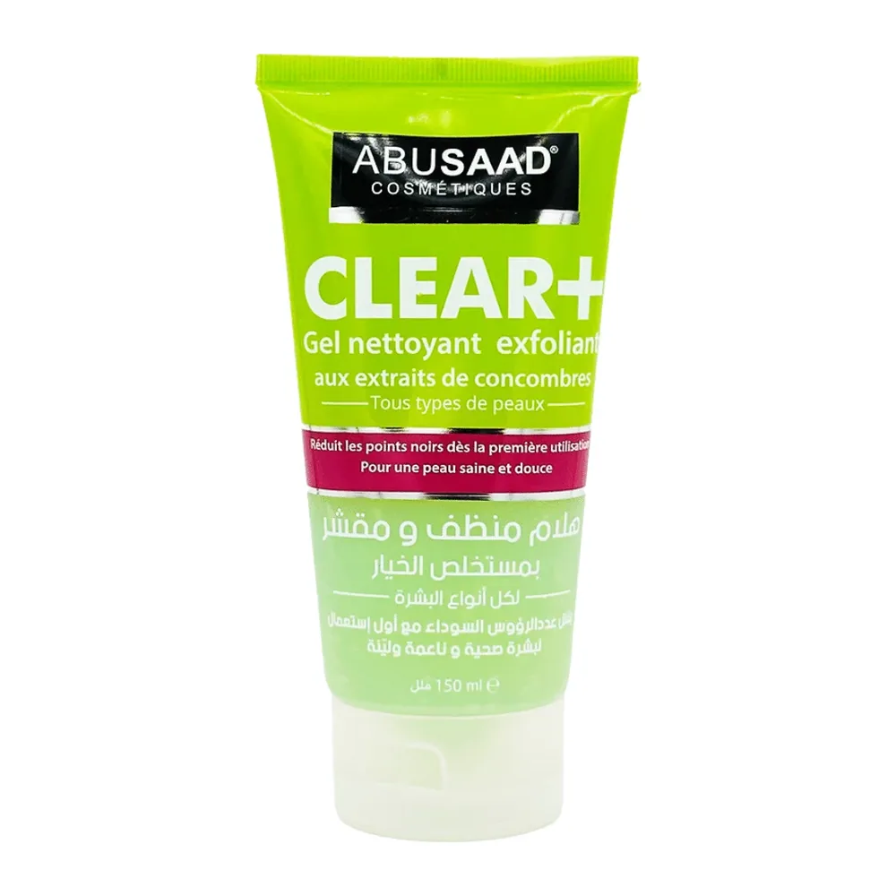 Abusaad Clear Gel Nettoyant Exfoliant Concombre 150Ml