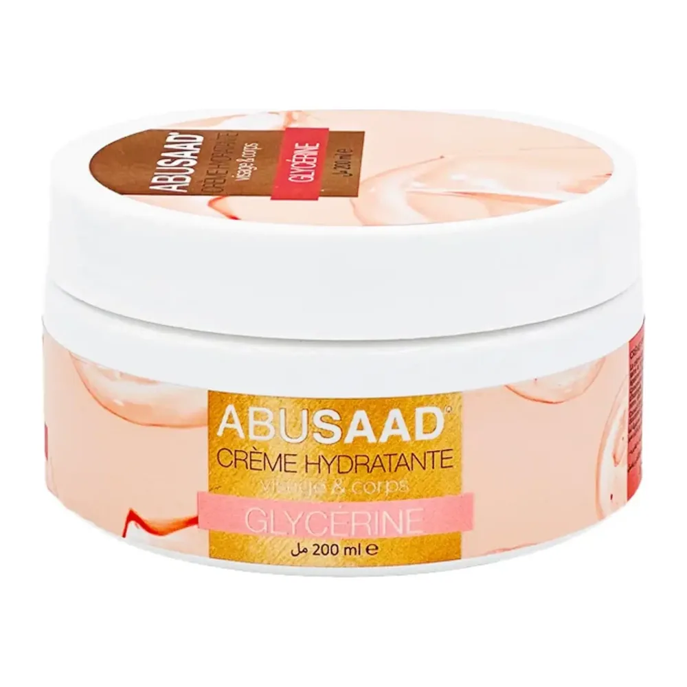 Abusaad Creme Hydrattante Visage Et Corps A La Glycerine 200Ml