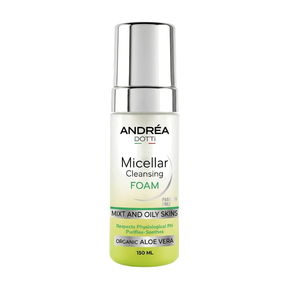 Andrea Dotti Micellar Cleansing Foam Peaux Grasses Et Mix 150ml