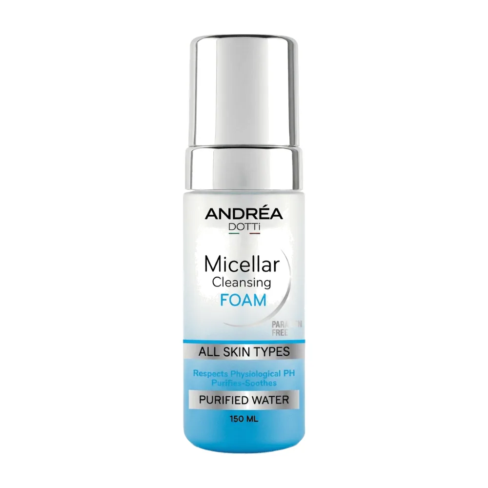 Andrea Dotti Micellar Cleansing Foam Tout Types De Peaux 150ml