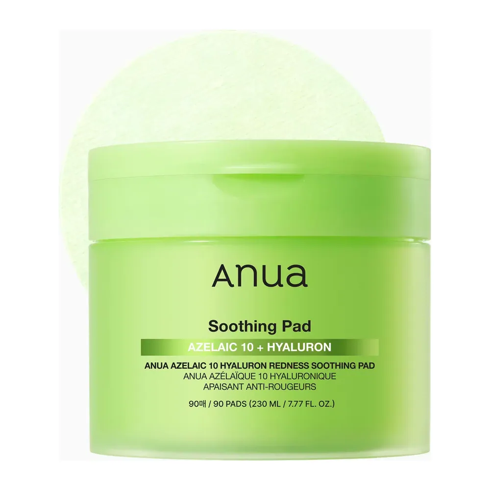 Anua – Azelaic 10 Hyaluron soothing pad Redness Tapis apaisant