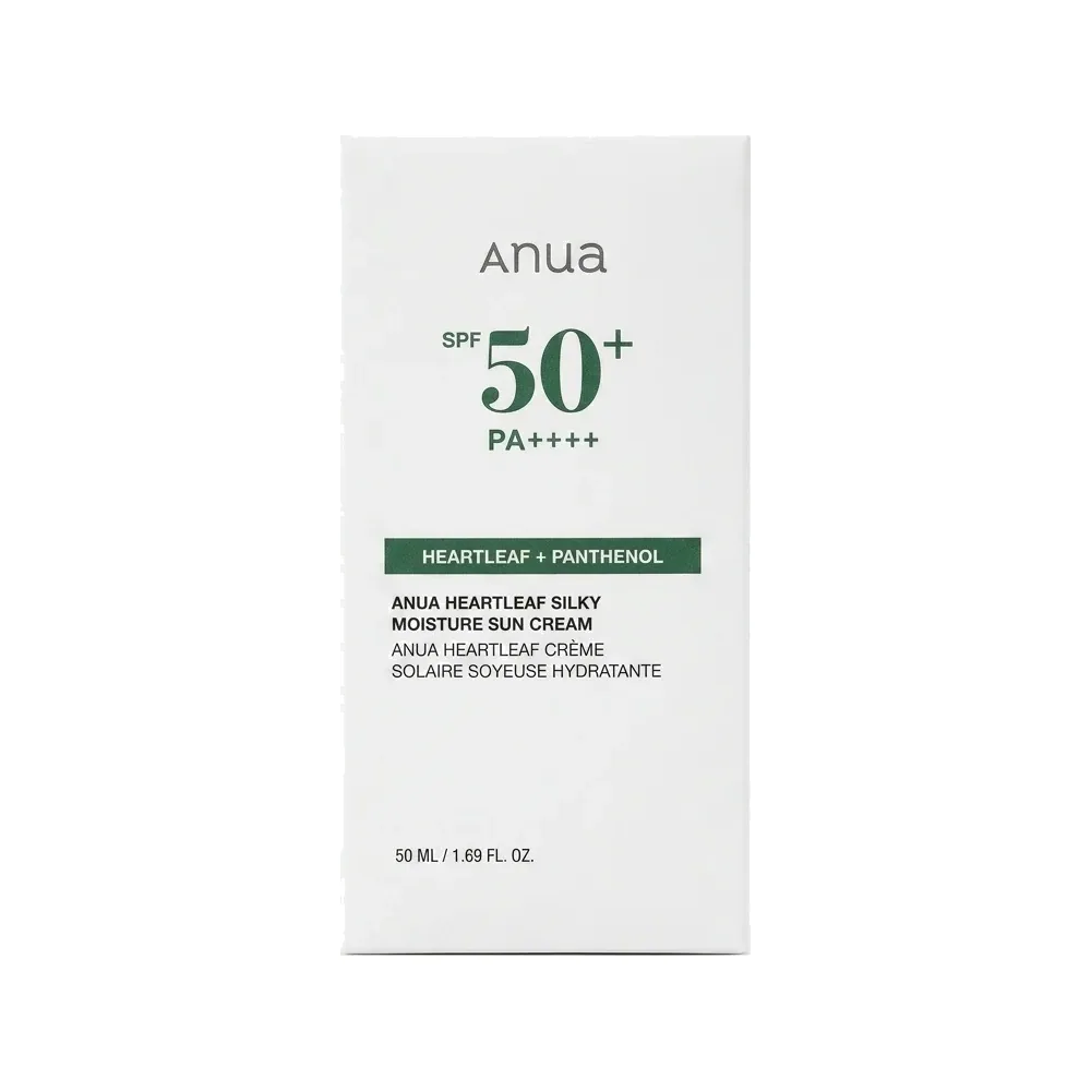 Anua – Heartleaf Silky Moisture Sun Cream – Protection Solaire Hydratante – 50 ml