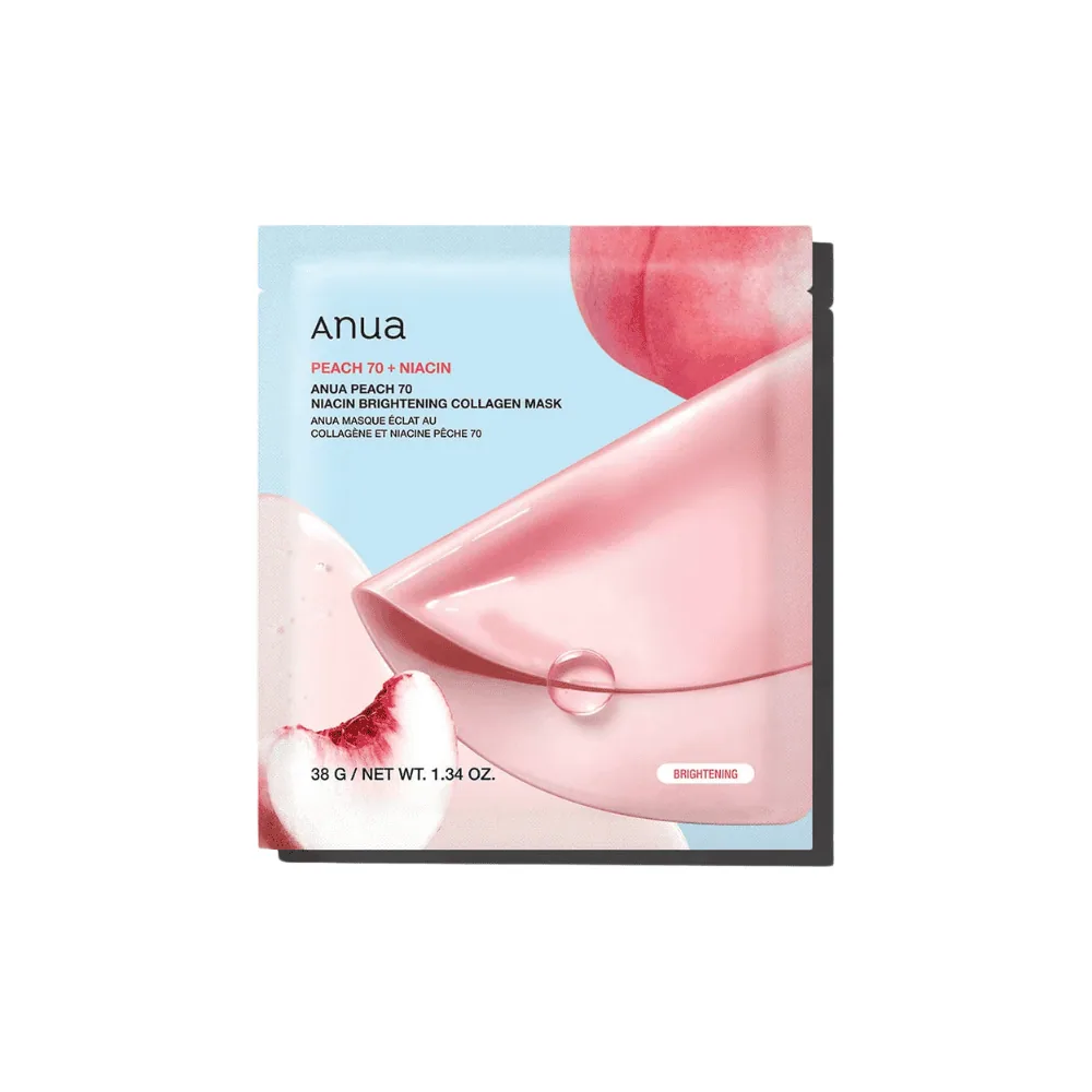 Anua Peach 70+ Niacin Brightening Collagen Mask 38g