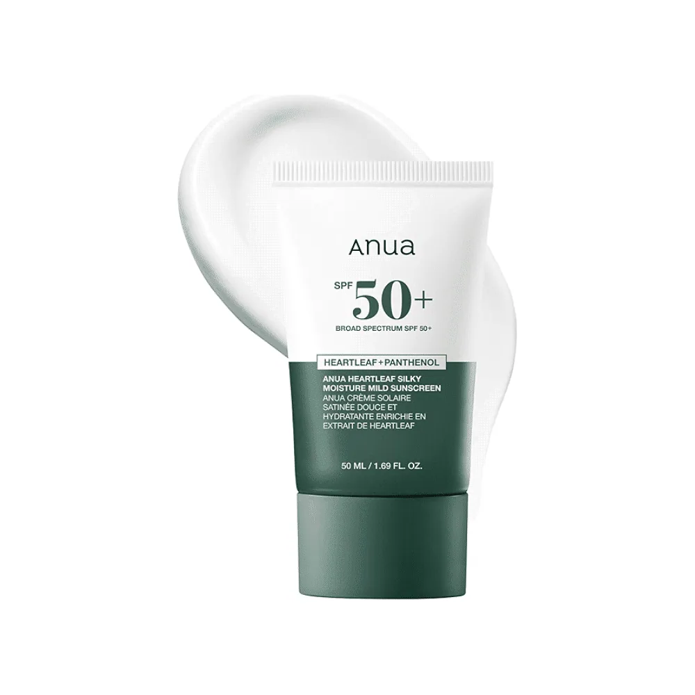 Anua Spf50+ Heartleaf + Panthenol Moisture Mild Sunscreen 50ml