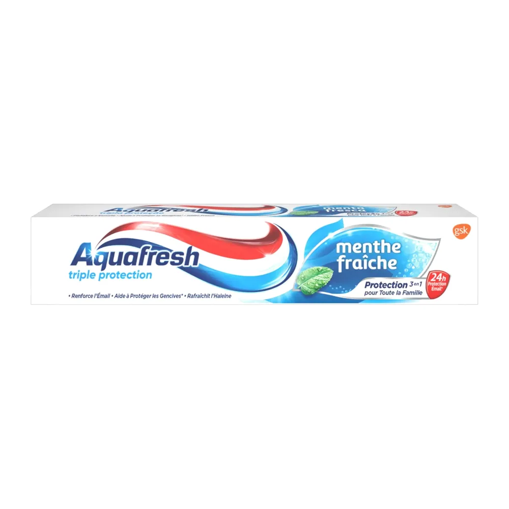Aquafresh Dentifrice Triple Protection Menth Fraiche 75Ml