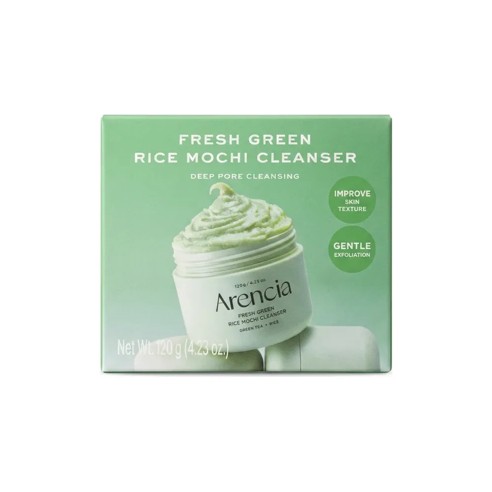 Arencia – Fresh Green Rice Mochi Cleanser – Nettoyage en profondeur des pores – 120 g (4.23 oz.)