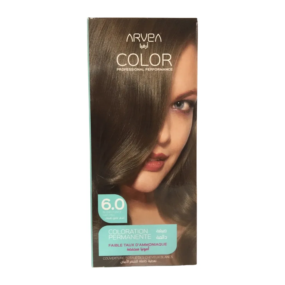 Arvea Coloration A Faible Taux D’Ammoniaue 6.0 Blond Fonce Naturel