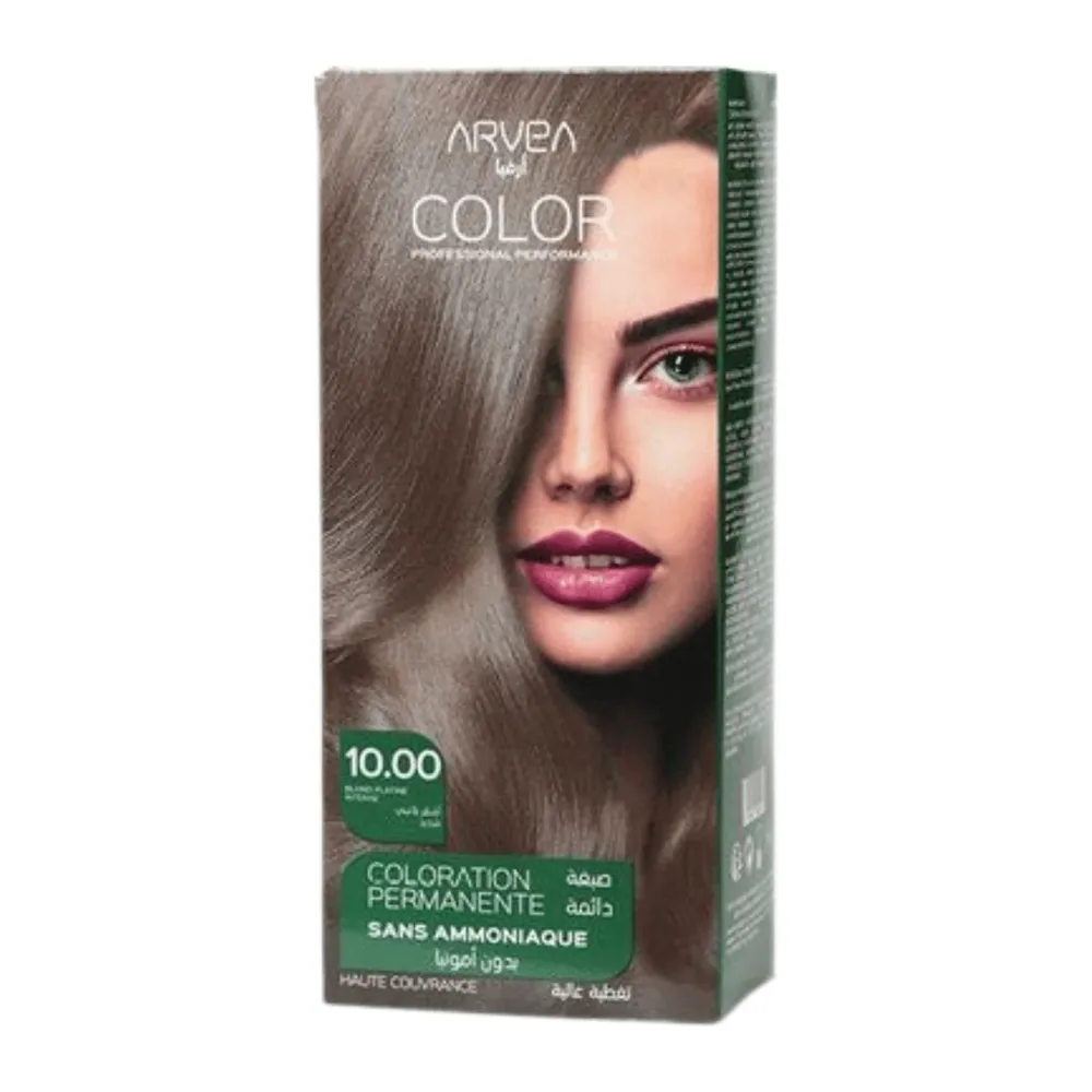 Arvea Coloration Sans Amoniaque 10.00 Blond Platine Intense