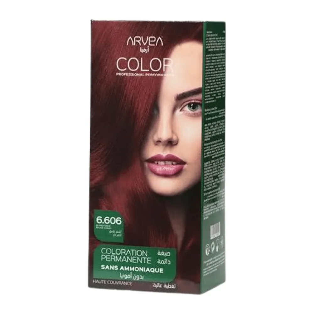 Arvea Coloration Sans Amoniaque 6.606 Blond Fonce Rouge Chaud