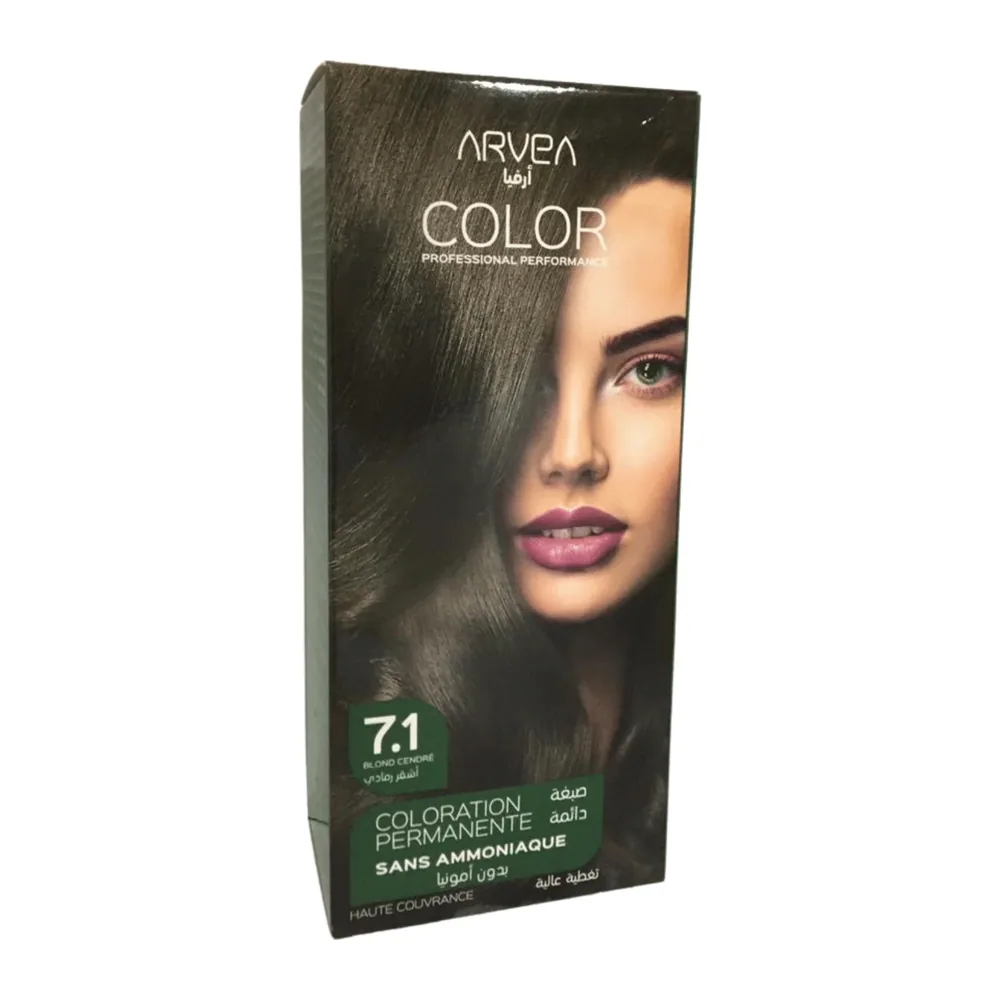 Arvea Coloration Sans Amoniaque 7.1 Blond Cendre