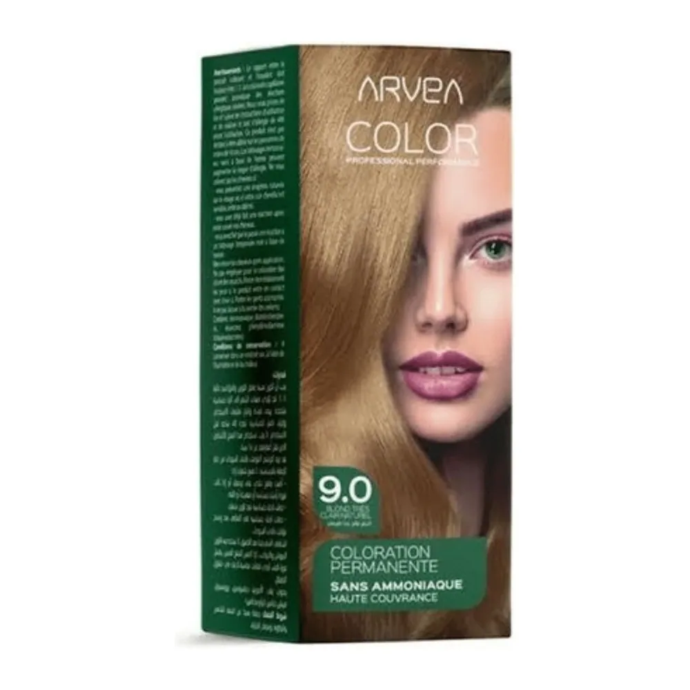 Arvea Coloration Sans Amoniaque 9.0 Blond Tres Clair