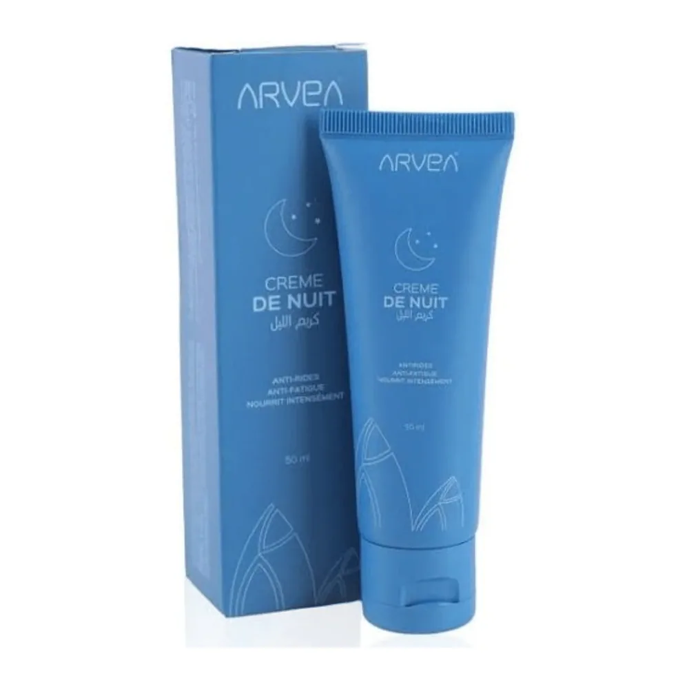 Arvea Creme De Nuit Anti-Rides Anti-Fatigue Nourrit Intensement 50Ml