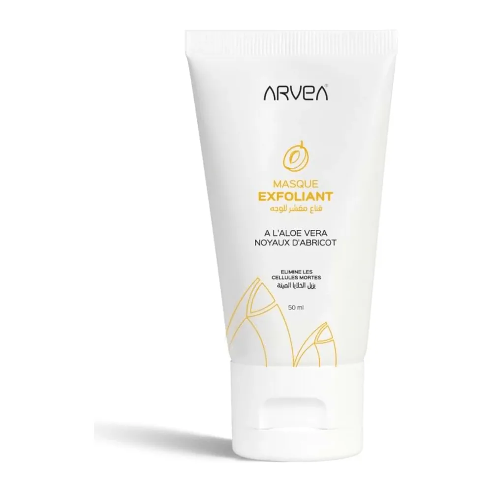 Arvea Masque Exfoliant A L »Aloe Vera Et Noyaux D’Abricot 50Ml