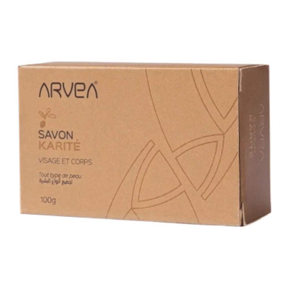Arvea Savon Karite Visage Et Corps Tout Types De Peaux 100G