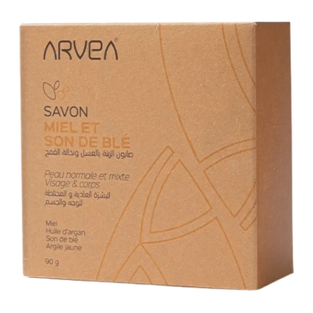 Arvea Savon Miel Et Son De Ble Peau Normal A Mixte 90G