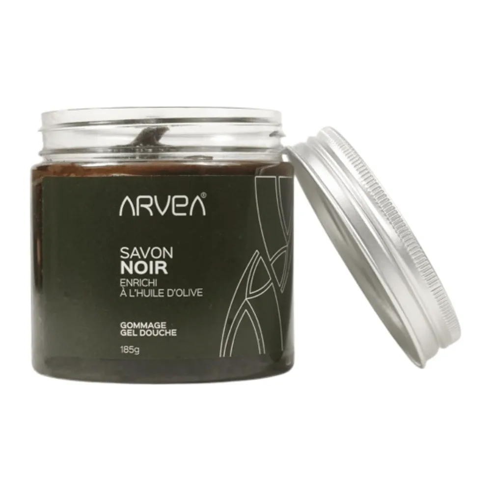 Arvea Savon Noir Enrichi A ‘Huile D’Olive 185G