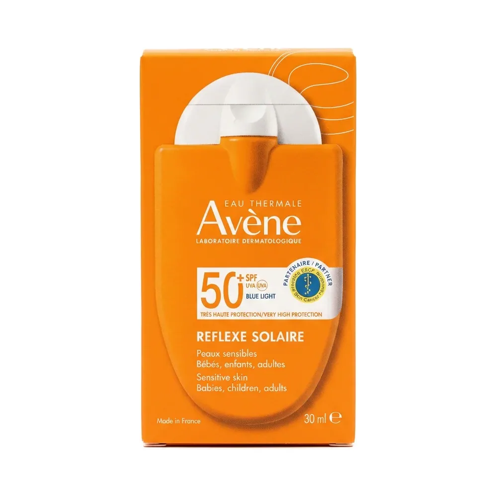 Avène – Réflexe Solaire SPF 50 Blue Light – Très haute protection SPF 50 et Blue Light – 30 ml