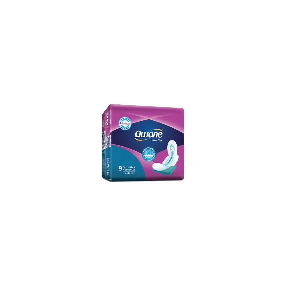 Awane Serviettes Hygiéniques Awane Ultra Fine Normale – 9 Unités