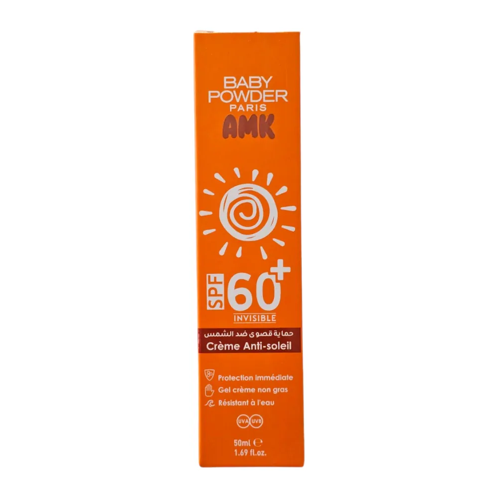 Baby Powder Amk Crème Anti Soleil Invisible Spf 60 50ml