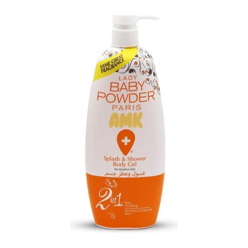 Baby Powder Body Gel 800Ml Orange