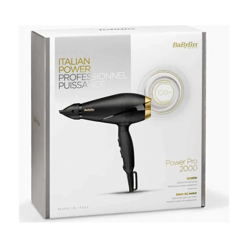 Babyliss Italian Power Professionel Puissance Power Seche Cheveux Pro 2000