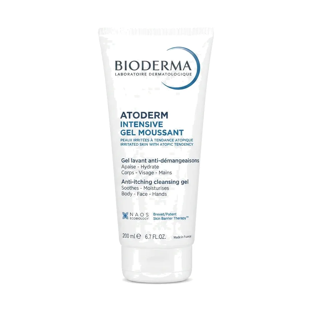 Bioderma – Atoderm Intensive Gel Moussant – Apaise et Hydrate – 200ml