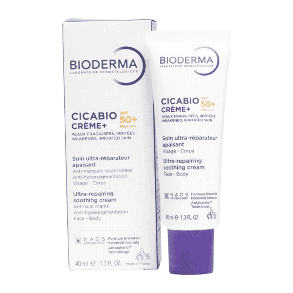 Bioderma Cicabio Crème+ Soin Ultra-Réparateur Apaisant SPF50+ – 40ml
