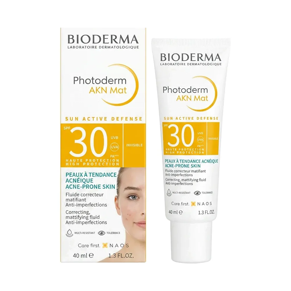 Bioderma – Photoderm AKN Mat – Haute Protection & Matifiant – 40 ml