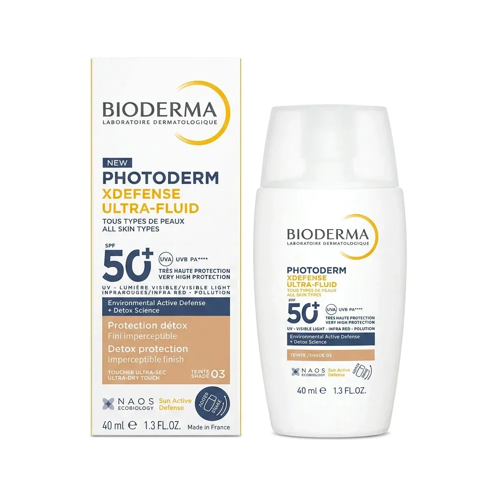 BIODERMA – PHOTODERM X-DEFENSE ULTRA-FLUID – Protection détox SPF 50 – 40 ml