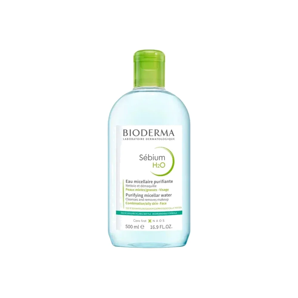 Bioderma SEBIUM H2O - Eau Micellaire Nettoyante et Purifiante 500ml