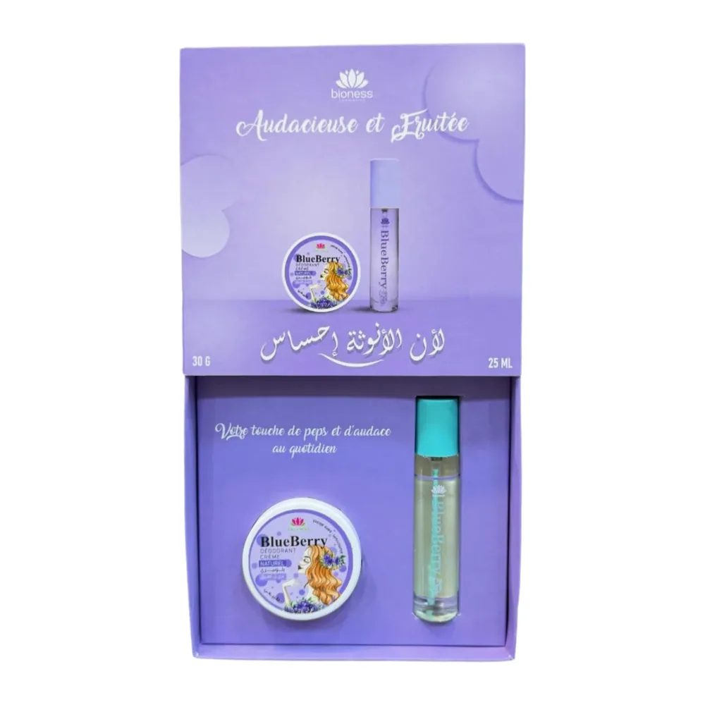 Bioness Coffret Creme Deodorante 30G + Parfum 25Ml Audacieuse Et Fruitee