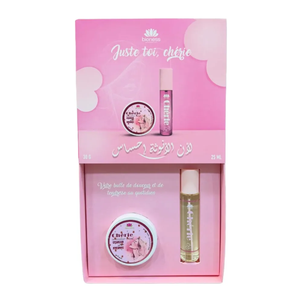Bioness Coffret Creme Deodorante 30G + Parfum 25Ml Juste Toi Cherie