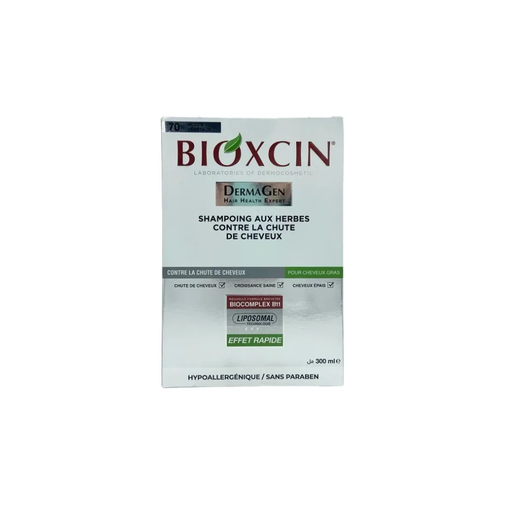 Bioxcin Derma Gen Shampoing Aux Herbes Contre La Chute Cheveux Gras 300ml
