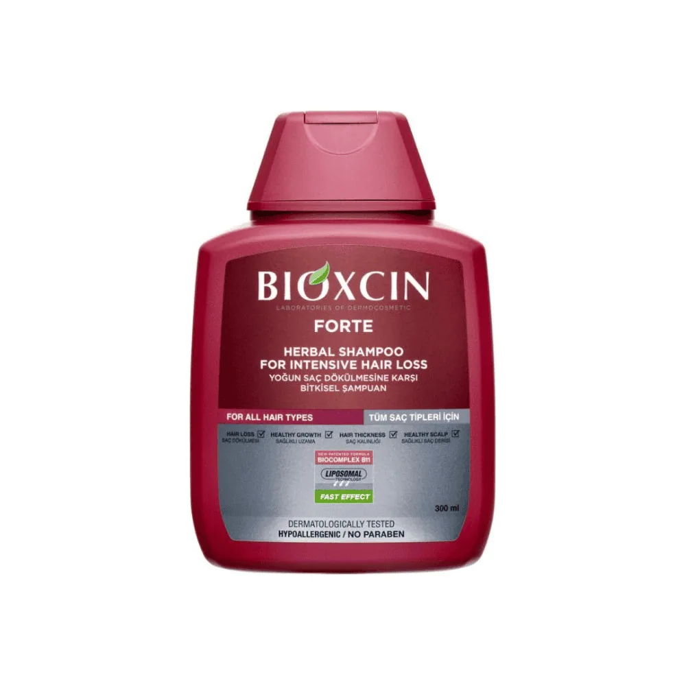 Bioxcin Forte Herbal Shampoo For Intensive Hair Loss 300ml