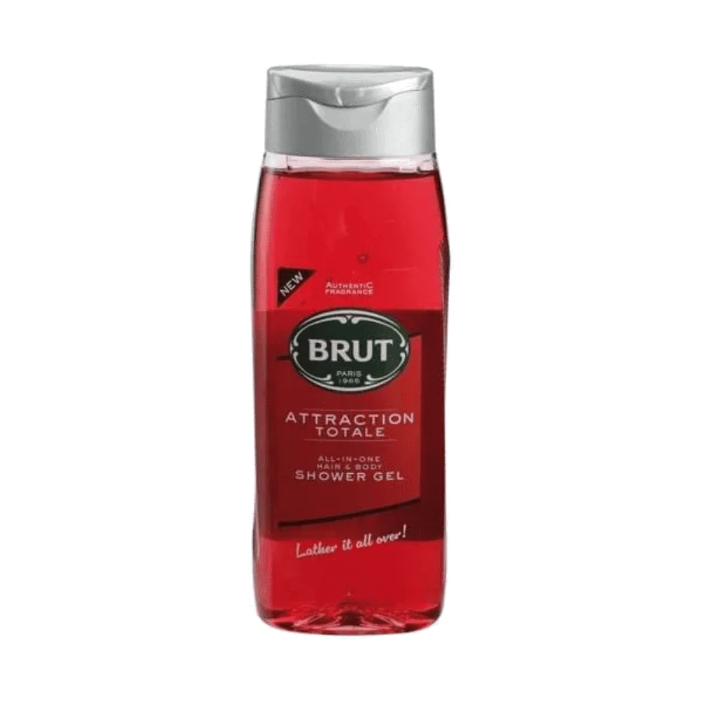 Brut Gel Douche Attraction Totale Hair And & Body 500 Ml