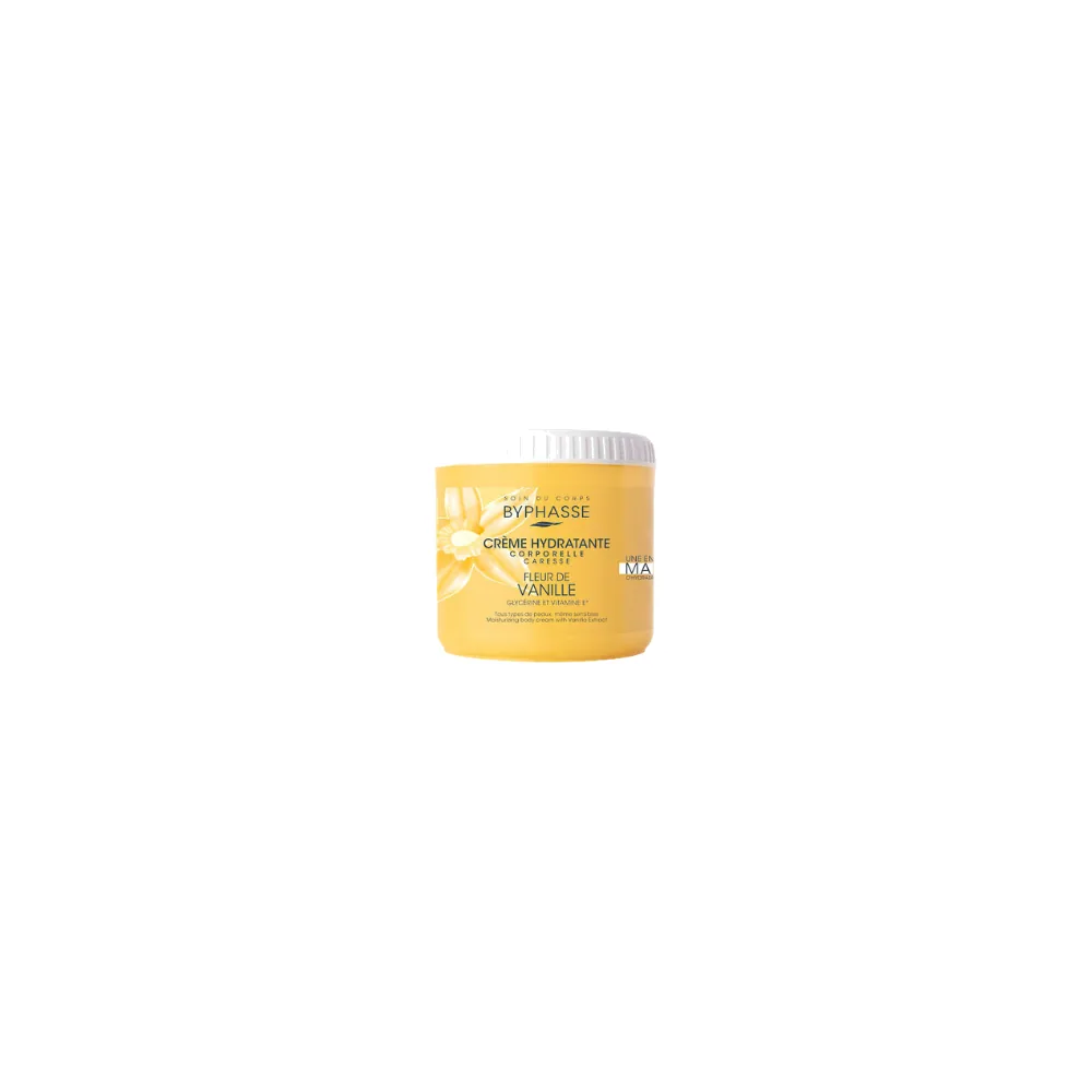 Byphasse Crème Hydratante Corporelle Caresse Fleur De Vanille 500ml