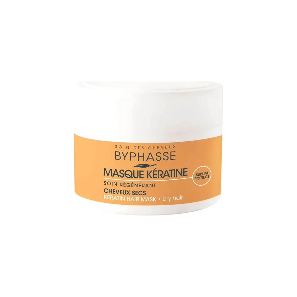 Byphasse Masque Keratine Soins Regénérant Cheveux Secs 250ml