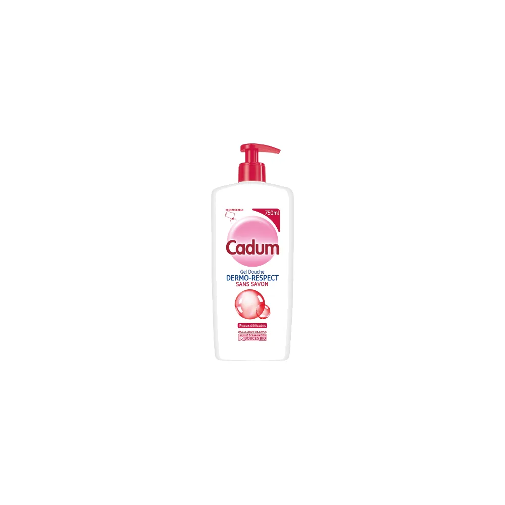 Cadum Gel Douche Dermo Respect Huile D’Amande Douces Bio 750ml