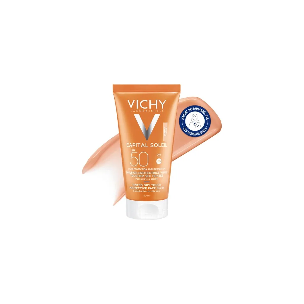 Capital Soleil Bb Émulsion Toucher Sec Teintée Spf 50