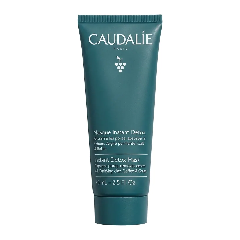 Caudalie – Masque Instant Détox – Resserrer les pores et absorber le sébum – 75 mL – 2.5 Fl. Oz.
