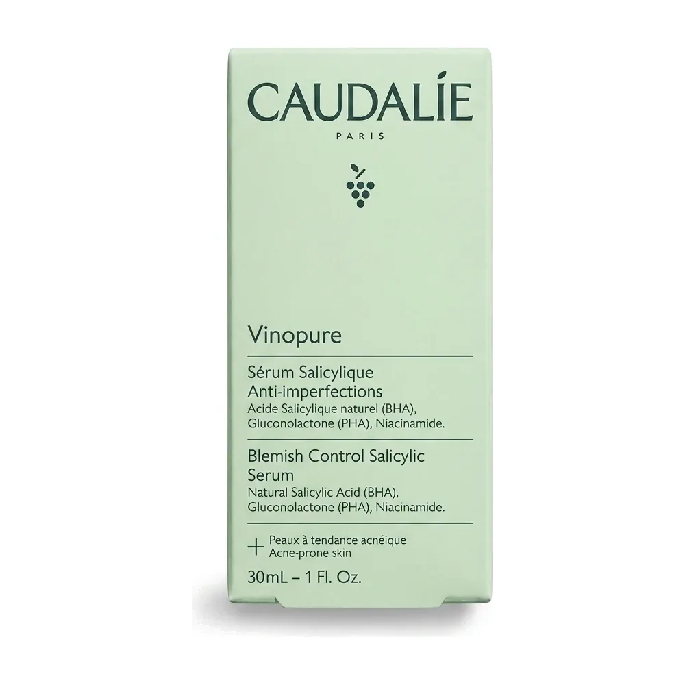 Caudalie – Vinopure Sérum Salicylique Anti-imperfections – Contrôle des imperfections et anti-acné – 30ml