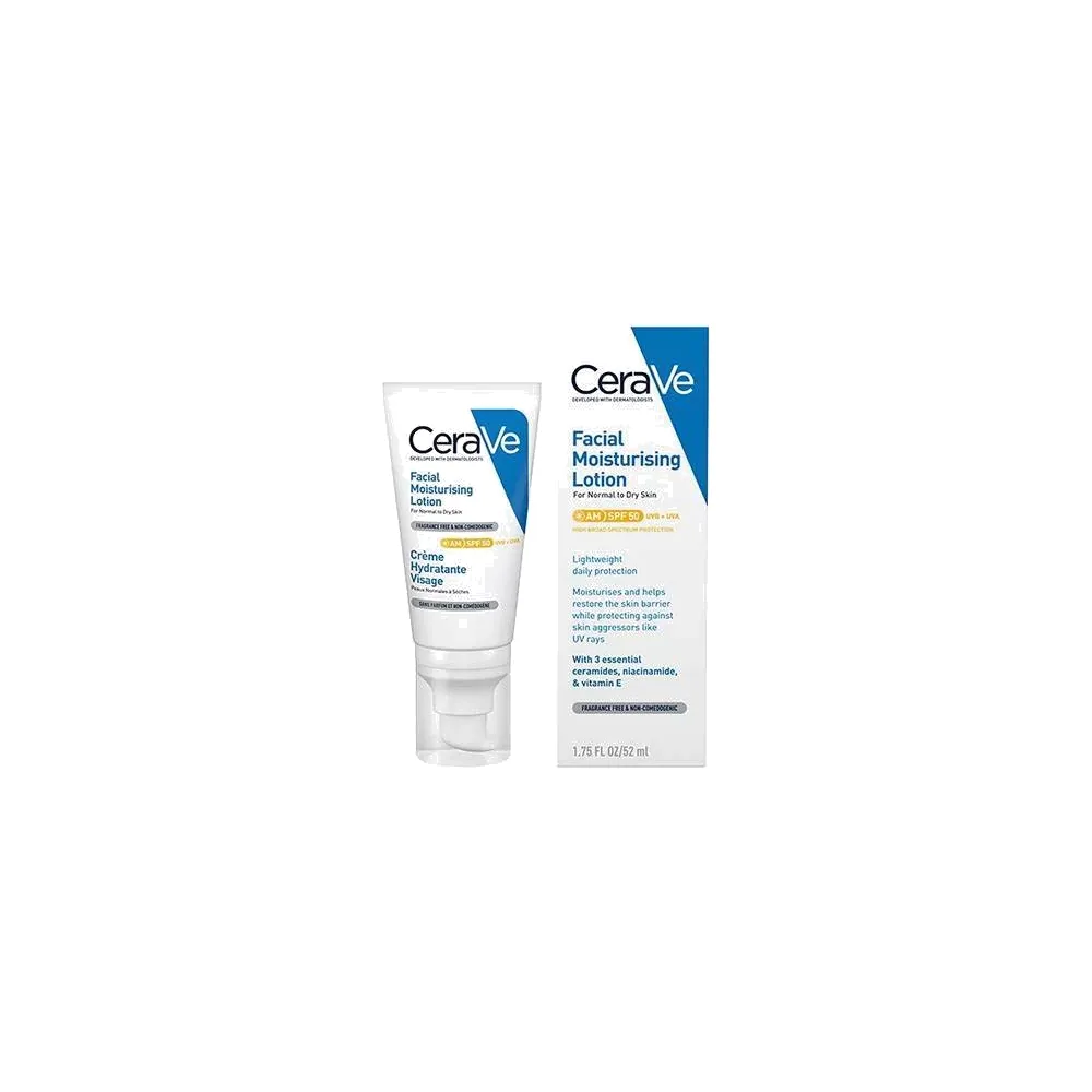 CERAVE FACIAL HYDRATANTE LOTION SPF 50 AM 52 ml