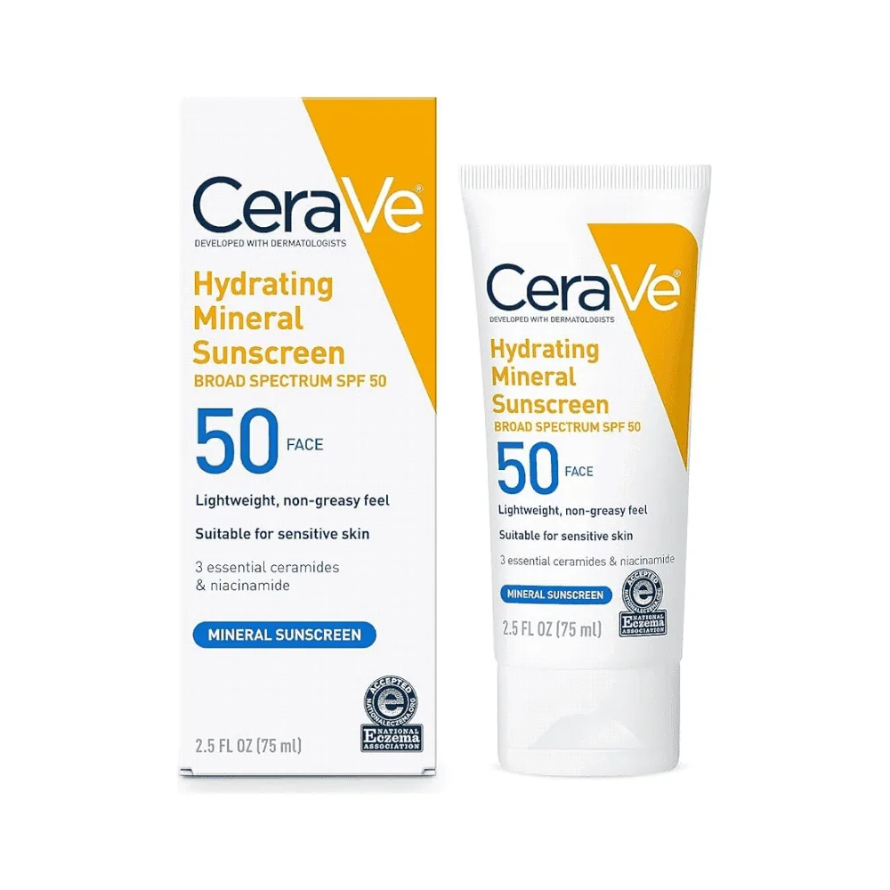 Cerave Hydratin Mineral Sunscreen Spf50 150ml