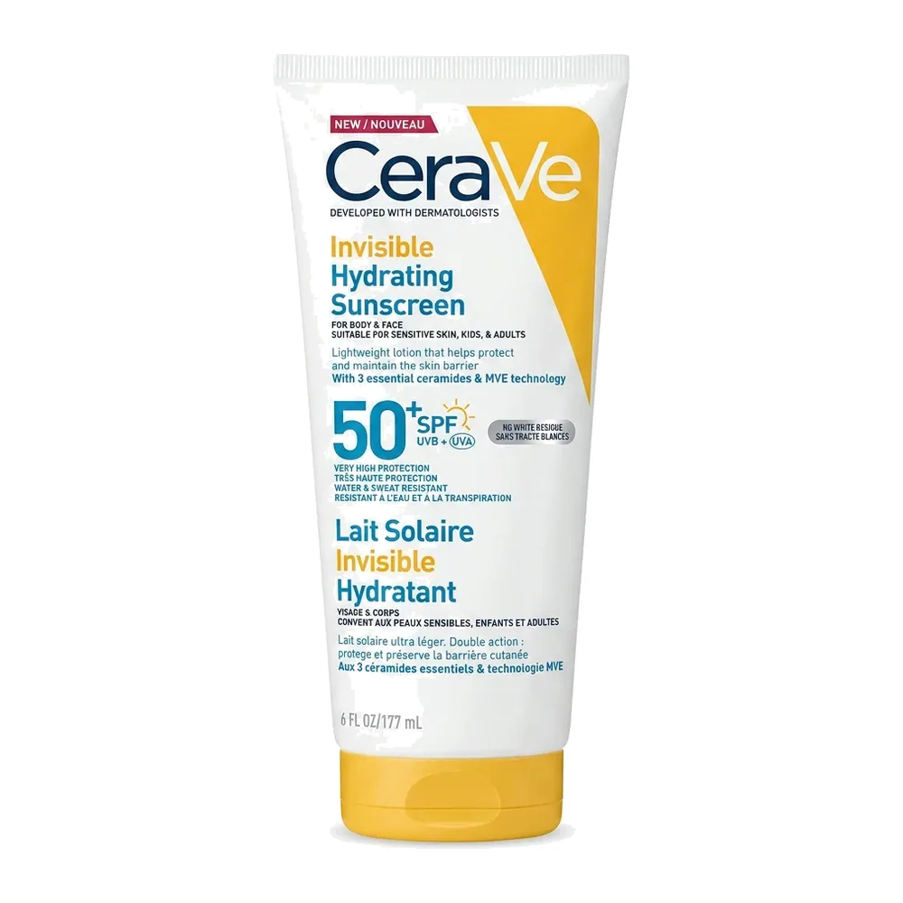 CeraVe – Invisible Hydrating Sunscreen – Protection Solaire Hydratante Invisible – 177ml