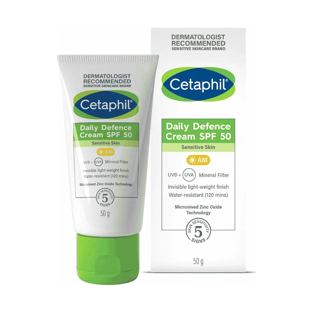Cetaphil Daily Defence Cream Spf 50 Sensitive Skin 50g