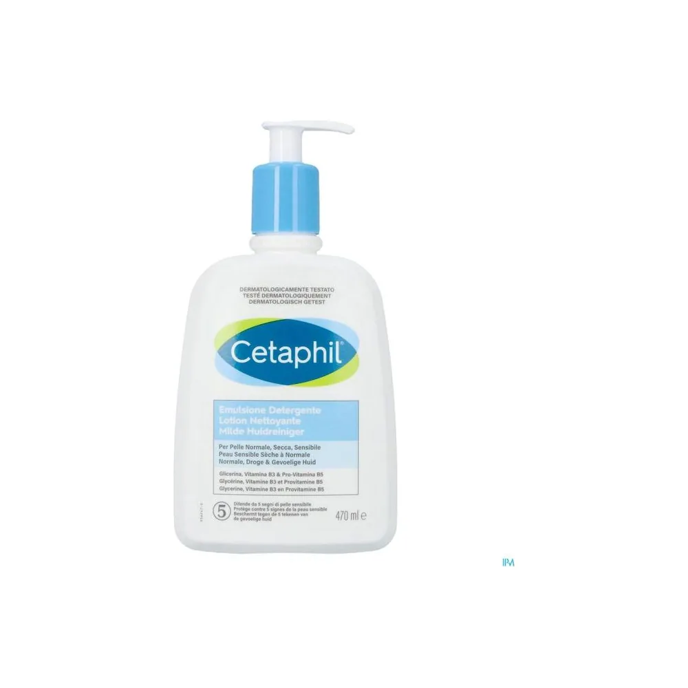 Cetaphil Lotion Nettoyante l’hydratant et l’apaisant Visage et Corps – 470ML