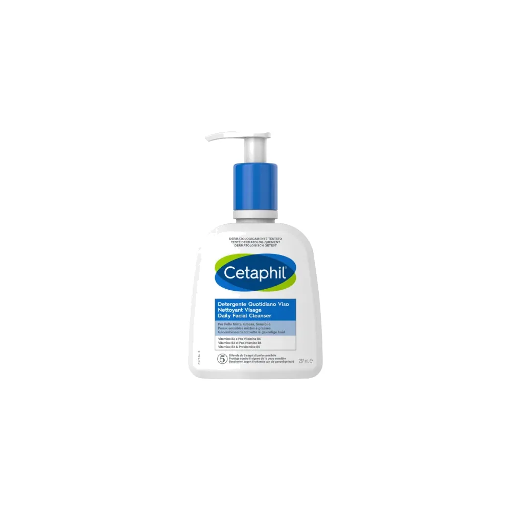 CETAPHIL Nettoyant Visage pour Peaux Sensibles Mixtes à Grasses 237ml